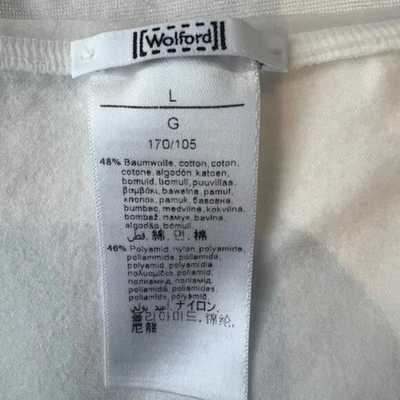 WOLFORD Cotton Blend Bodysuit in Ivory / White - Picture 3 of 7